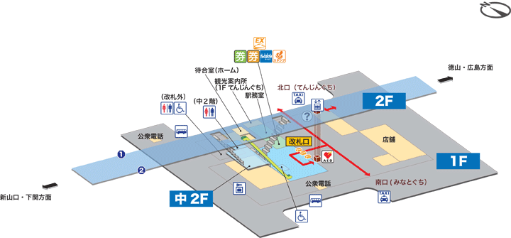 ＪＲ防府駅構内図