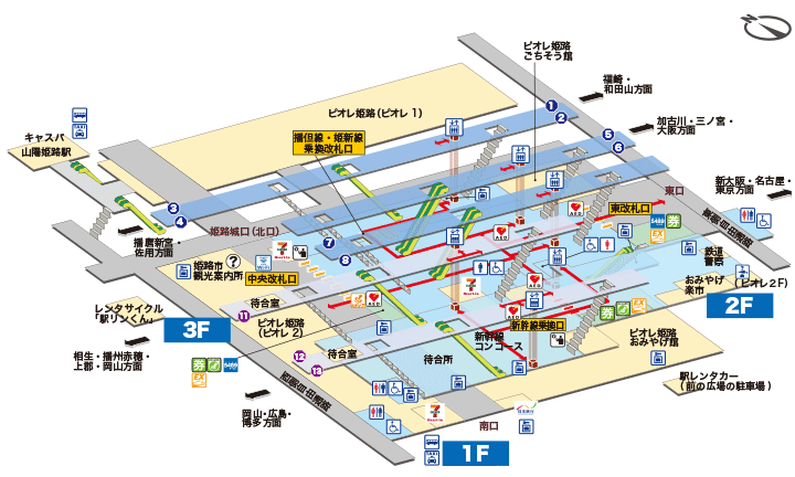 JR姫路駅構内図